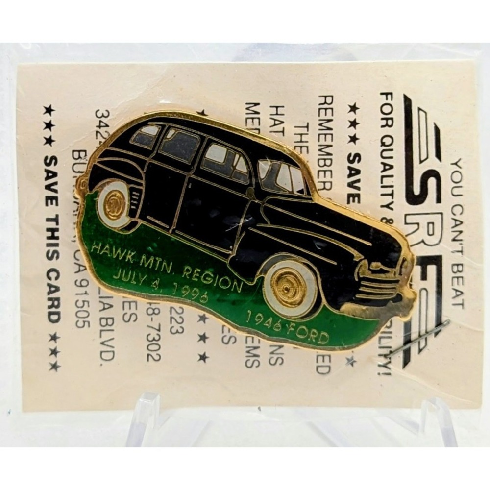 SRE July 1996 Hawk Mountain Region 1946 Ford Enamel Pin